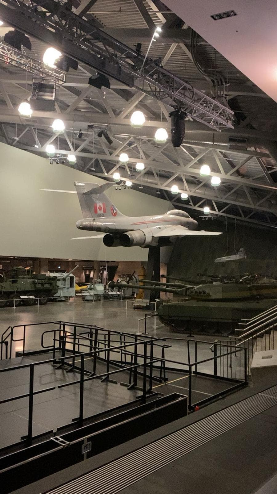 Aircraft suspended at the Canada War Museum