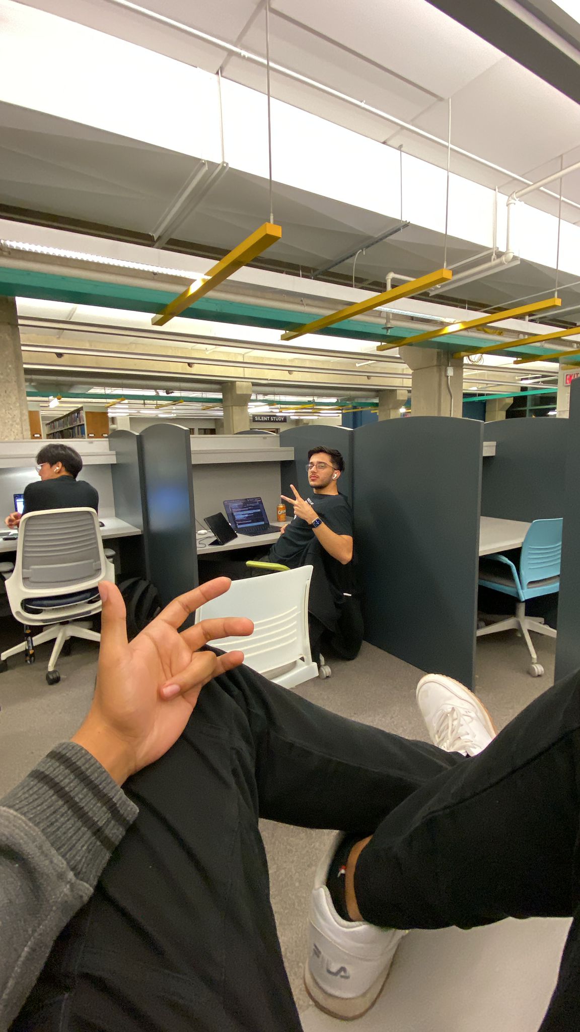 Locked in at the library